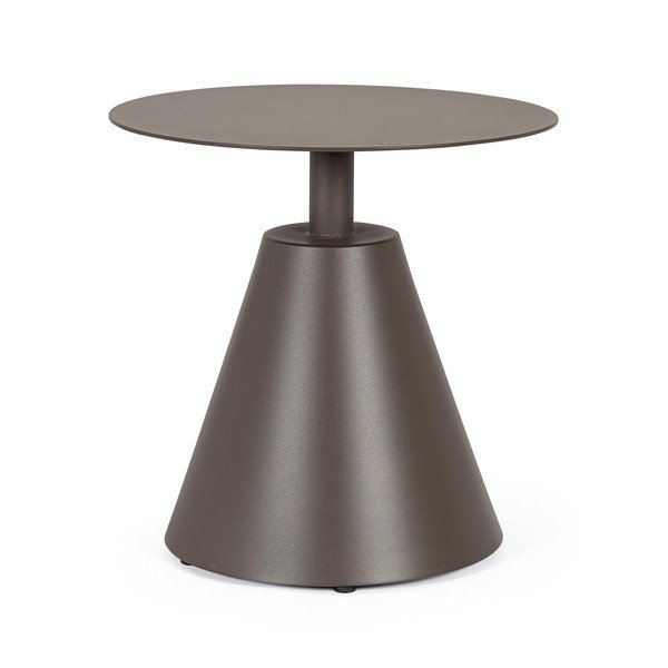 Iš aliuminio apvalios formos sodo šoninis staliukas ø 50 cm Aloha – Bizzotto