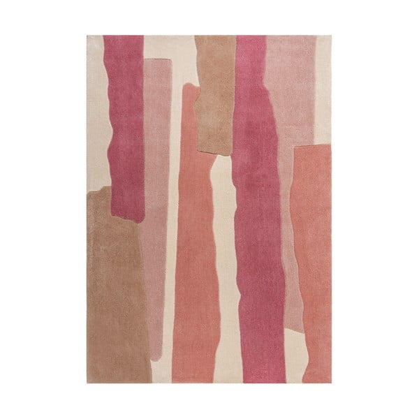 Pilkos ir rožinės spalvos kilimas Flair Rugs Escala, 160 x 230 cm