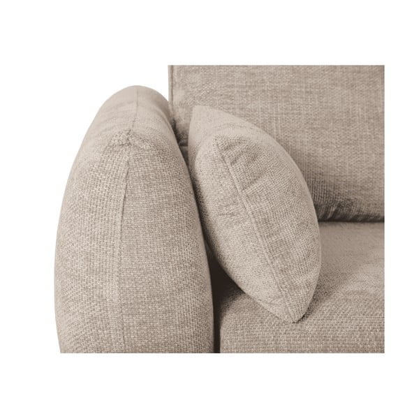 Kampinė sofa smėlio spalvos (su dešiniuoju kampu) Matera – Cosmopolitan Design-image-1
