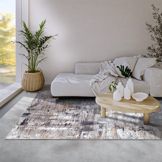 Kilimas šviesiai pilkos spalvos 160x230 cm Malard Anthracite Gold – Elle Decoration