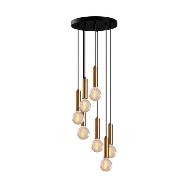 Kabantis šviestuvas juodos spalvos/auksinės spalvos ø 40 cm Tempo – Opviq lights-image-2