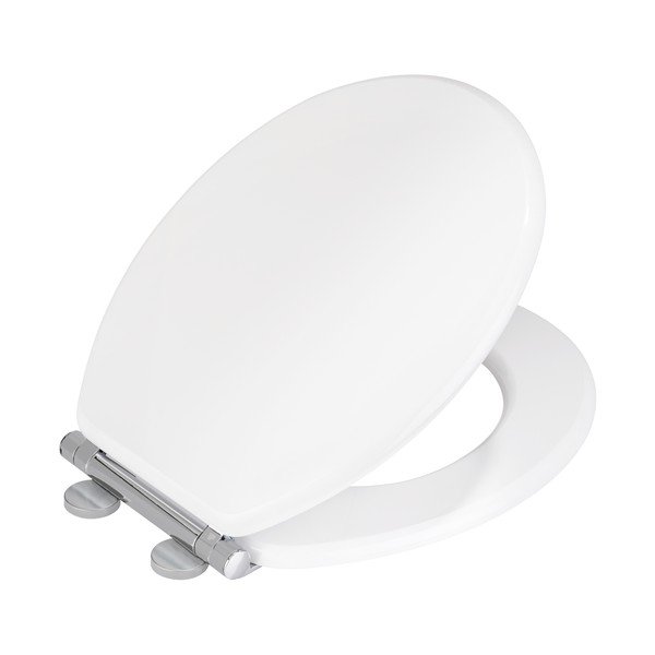 Balta klozeto sėdynė su automatiniu uždarymu 37 x 43 cm Morra - Wenko-image-2