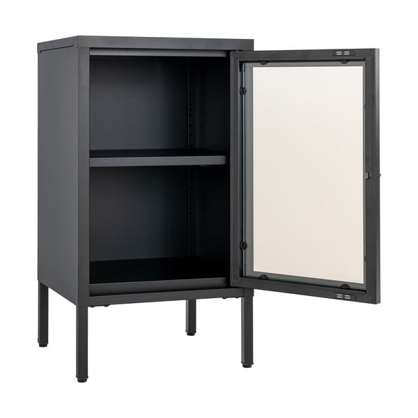 Iš metalo vitrina juodos spalvos 38x70 cm Dalby – House Nordic-image-2