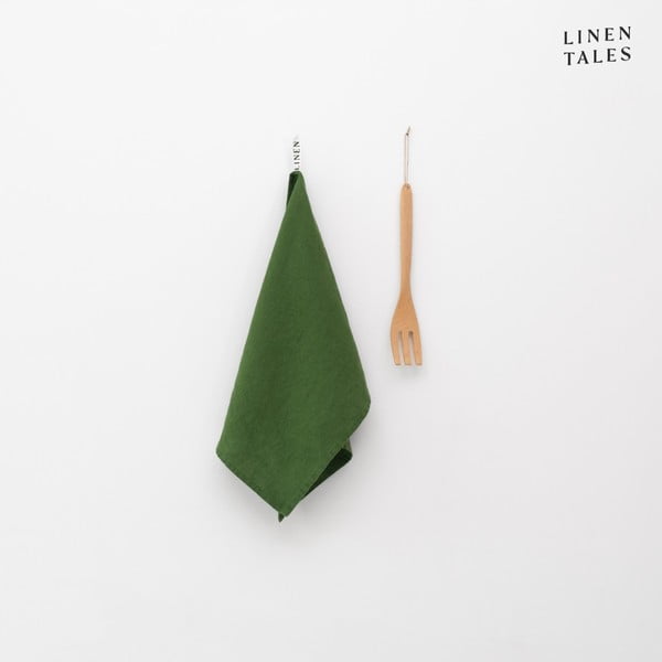 Iš lino virtuvės rankšluostis 45x65 cm True Green – Linen Tales