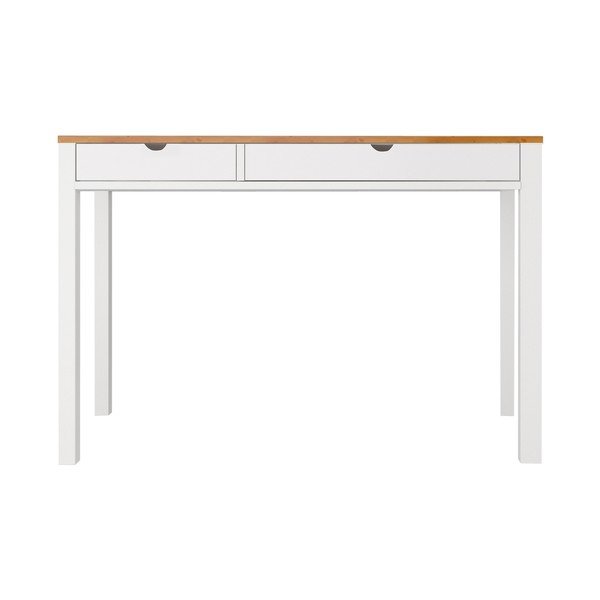 Baltai rudas darbo stalas pagamintas iš pušies medienos Støraa Gava, ilgis 120 cm-image-2