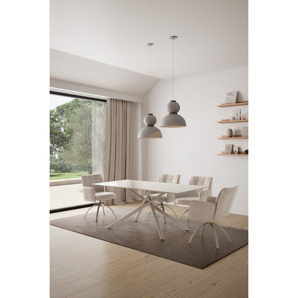 Iš keraminės plokštės valgomojo stalas 90x180 cm Talia – Marckeric-image-1