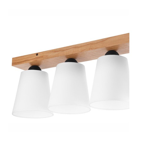 Lubinis šviestuvas baltos spalvos ø 15 cm su tekstiliniu gaubtu Lula – LAMKUR-image-4