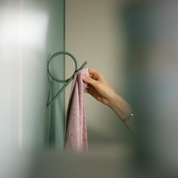 Sieninis pilkai žalios spalvos iš metalo kablys Tuba L – Spinder Design-image-3