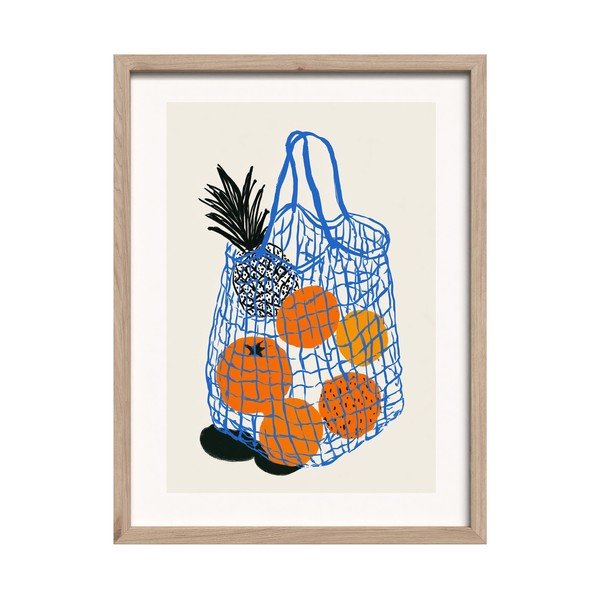 Spausdintas paveikslas su rėmeliu 30x40 cm Summer Fruit – Styler