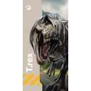 Pilkos spalvos iš medvilnės vaikiškas rankšluostis 70x140 cm Jurassic World "Rebirth" – Jerry Fabrics