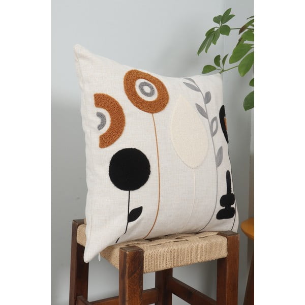 Iš lino dekoratyvinis pagalvės užvalkalas 43x43 cm Sunflower – Mioli Decor-image-2