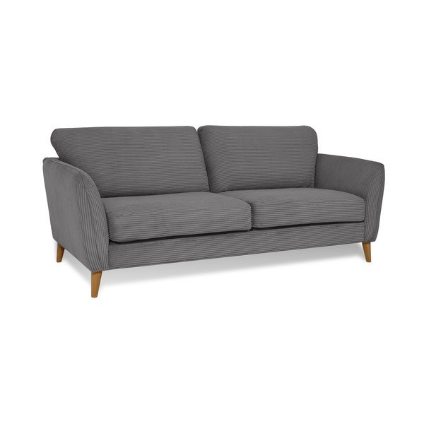 Iš kordinio velveto sofa tamsiai pilkos spalvos 206 cm Paris – Scandic-image-2