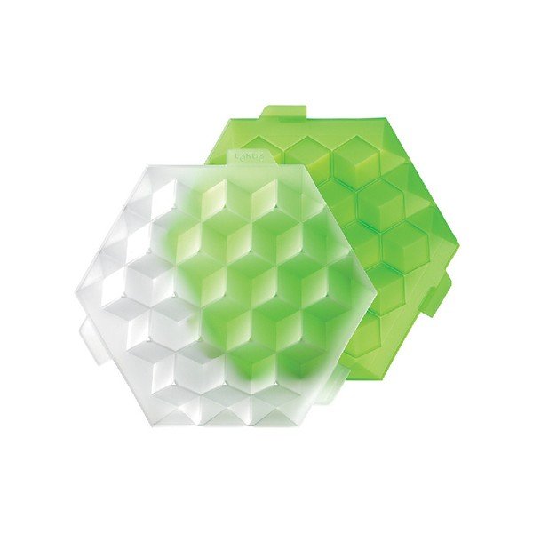 Žalioji silikoninė ledo forma Lékué Ice Cube-image-3