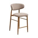 Smėlio spalvos/natūralios spalvos iš audinio baro taburetė (sėdynės aukštis 65 cm) Levanto – House Nordic