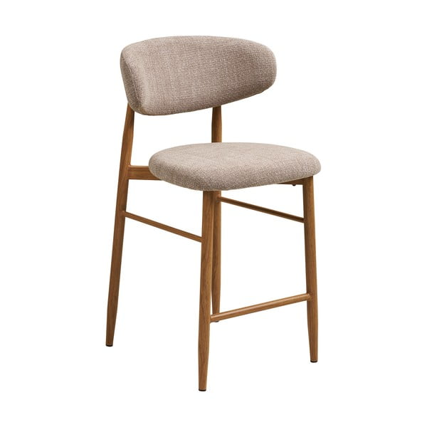 Smėlio spalvos/natūralios spalvos iš audinio baro taburetė (sėdynės aukštis 65 cm) Levanto – House Nordic