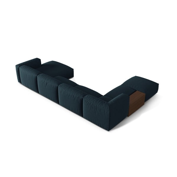 Modulinė kampinė sofa tamsiai mėlynos spalvos (su kairiuoju kampu/„U“ formos) Martina – Micadoni Home-image-3