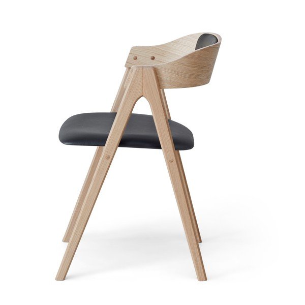 Juodos/natūralios odos valgomojo kėdė Mette - Hammel Furniture-image-4