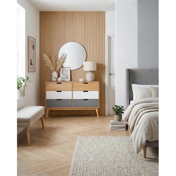 Komoda iš pušies masyvo Marckeric Cusco, plotis 120 cm-image-1