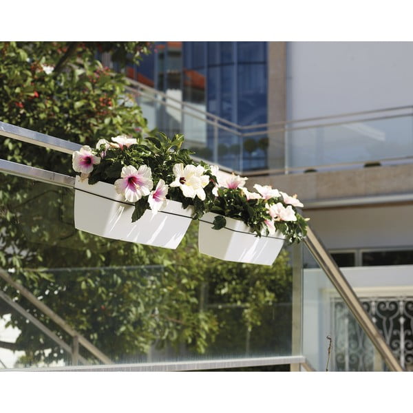 Iš perdirbto plastiko vazonas gėlėms su savaiminio laistymo funkcija 50 cm Capri – Artevasi-image-1