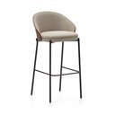 Rudos spalvos/smėlio spalvos baro taburetė (sėdynės aukštis 77 cm) Eamy – Kave Home
