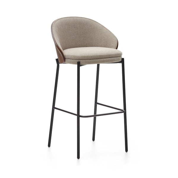 Rudos spalvos/smėlio spalvos baro taburetė (sėdynės aukštis 77 cm) Eamy – Kave Home