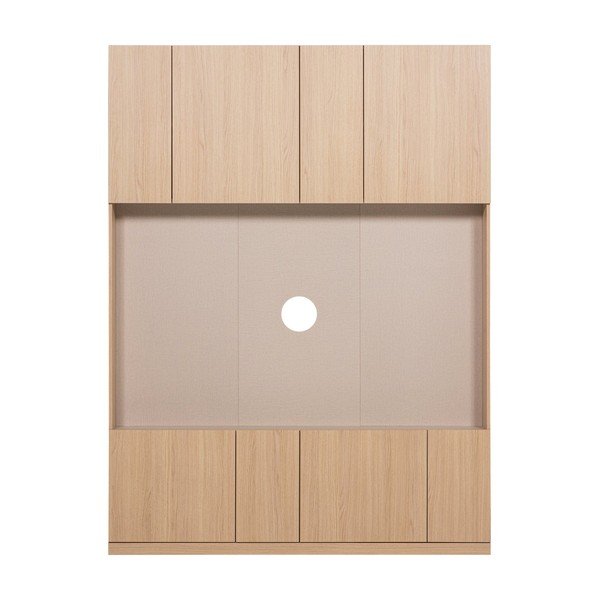Natūralios spalvos modulinis televizoriaus stalas 160x215 cm Build – WOOOD