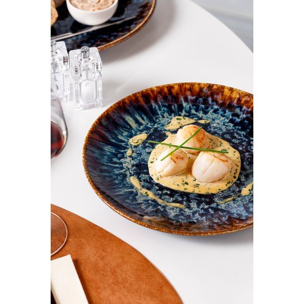 Rudos spalvos iš porceliano  lėkštė ø 27 cm Resto – BonBistro-image-1