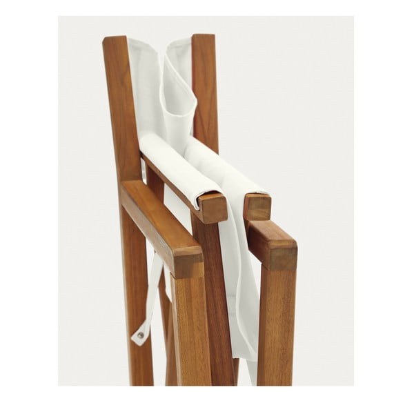 Medžio masyvo sodo kėdės baltos spalvos/natūralios spalvos 2 vnt. Thianna – Kave Home-image-4