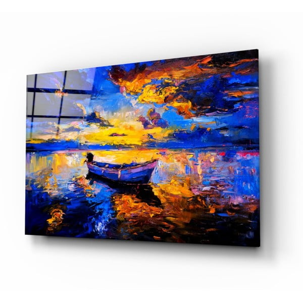 Paveikslas ant stiklo Insigne Navy Blue Sunset, 72 x 46 cm