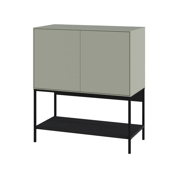 Spintelė žalios spalvos/juodos spalvos 80x90x40 cm Amira – Marckeric