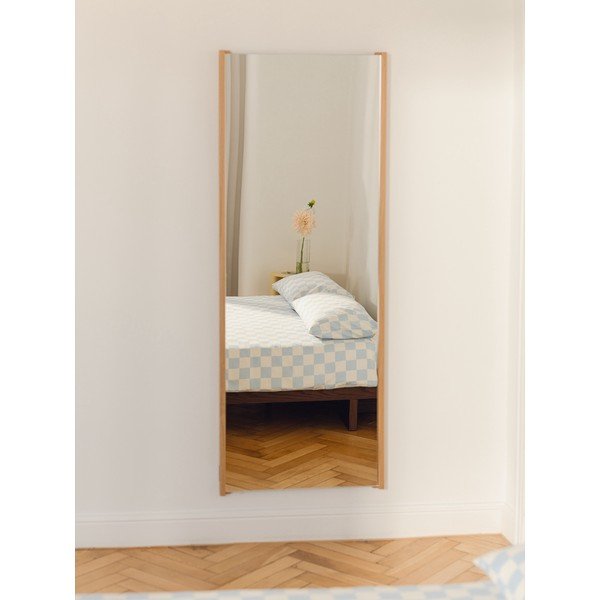 Sieninis veidrodis su medžio masyvo rėmu 60x160 cm Lun – noo.ma-image-1