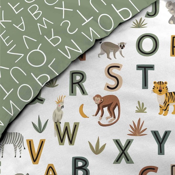 Iš medvilnės viengulė vaikiška patalynė 140x200 cm Tigry – douceur d'intérieur-image-2