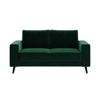 Tamsiai žalios spalvos aksominė sofa Ghado Fynn, 168 cm