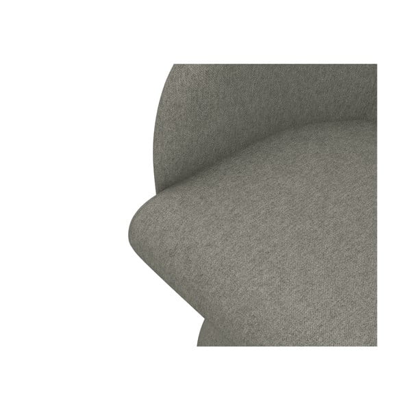 Pilkos spalvos iš audinio valgomojo kėdė Kanoa – Makamii-image-4