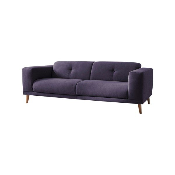 Pastelinės violetinės spalvos sofa su otomanu Bobochic Paris Luna-image-3