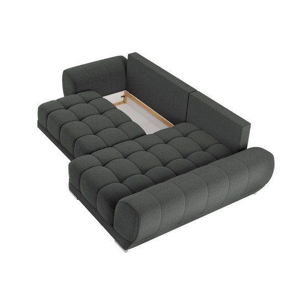 Tamsiai pilka "Windsor & Co Sofas Cloudlet" sofa-lova, dešinysis kampas-image-4