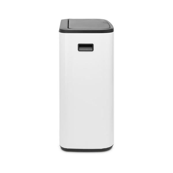 Iš plieno šiukšliadėžė baltos spalvos rūšiavimui/galima atidaryti palietus 60 l Bo Touch Bin – Brabantia-image-2