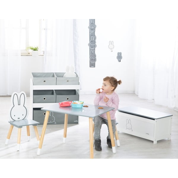 Baltos spalvos/pilkos spalvos vaikiškas organizatorius 63,5x29,5x60 cm Miffy – Roba-image-1