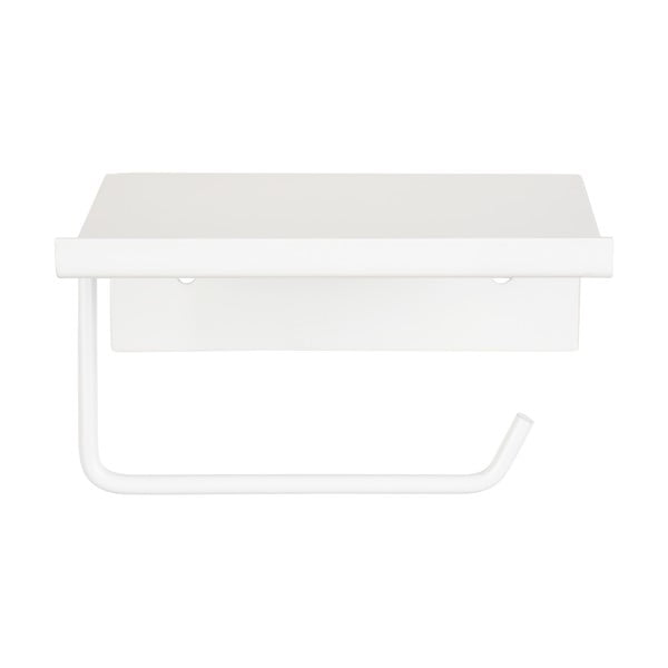 Klijuojamas/su lentyna iš metalo laikiklis tualetiniam popieriui baltos spalvos Desulo – Wenko-image-2