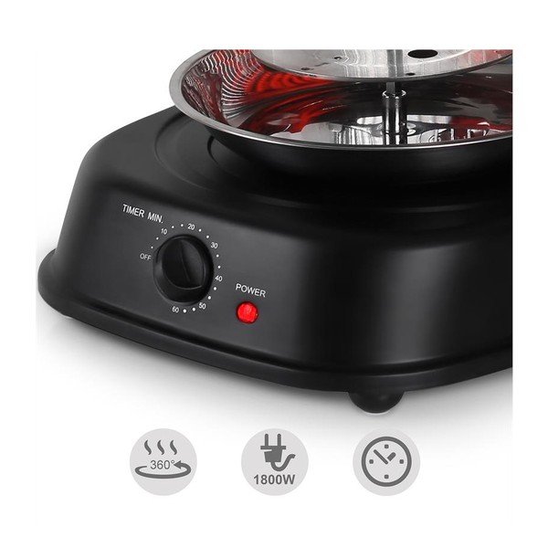 Juodas kebabų grilis OneConcept Master-image-2