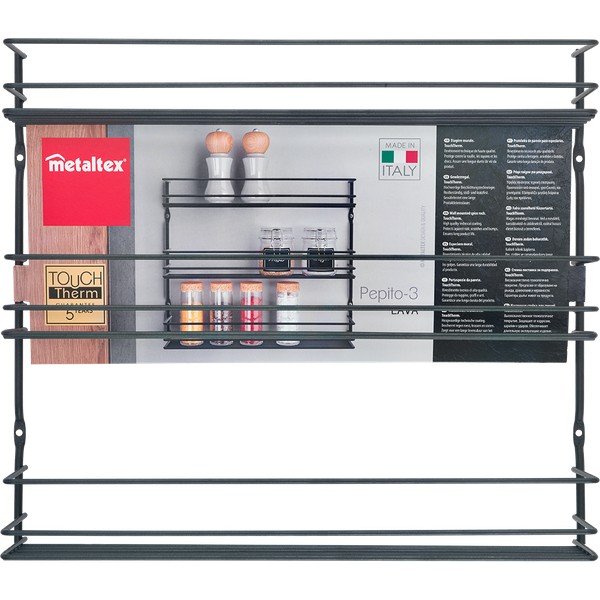 Sieninis iš nerūdijančio plieno prieskonių indų organizatorius Pepito – Metaltex-image-2
