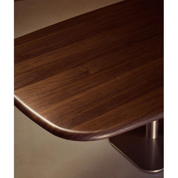 Valgomojo stalas iš riešutmedžio 110x220 cm Melvar – Kave Home-image-2
