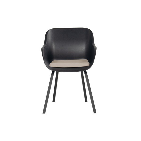 Plastikinės sodo kėdės juodos spalvos 2 vnt. Le Soleil Element – Hartman-image-2