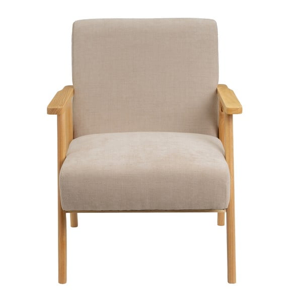 Smėlio spalvos iš šenilinio audinio krėslas Vintage – Casa Selección-image-2