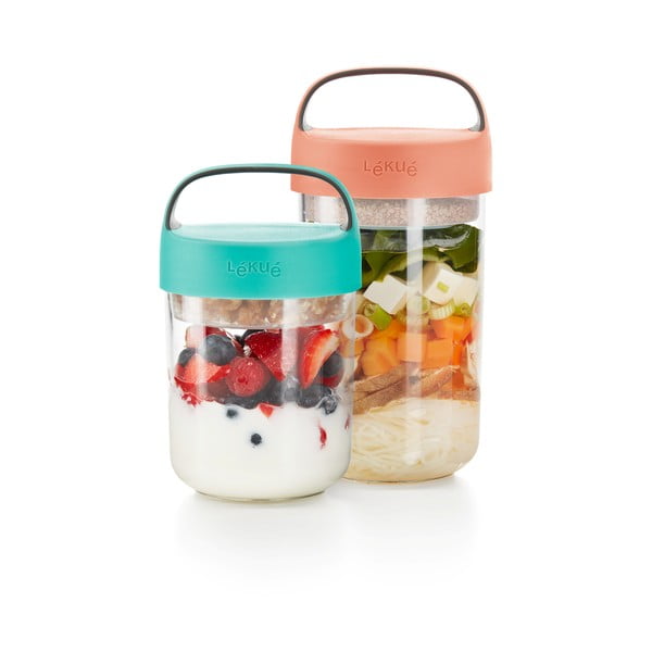 Sriubos indelis su turkio spalvos dangteliu Lékué To Go, 400 ml-image-2