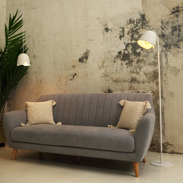 Baltas pakabinamas šviestuvas SULION Paris, aukštis 150 cm-image-1