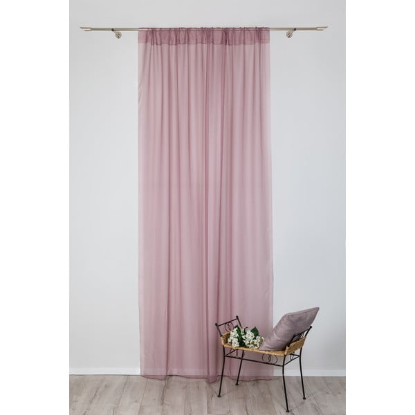 Permatoma užuolaida rožinės spalvos 140x245 cm Voile – Mendola Fabrics