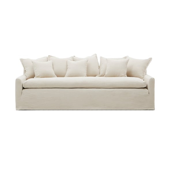 Smėlio spalvos iš lino sofa 230 cm Zenira – Kave Home