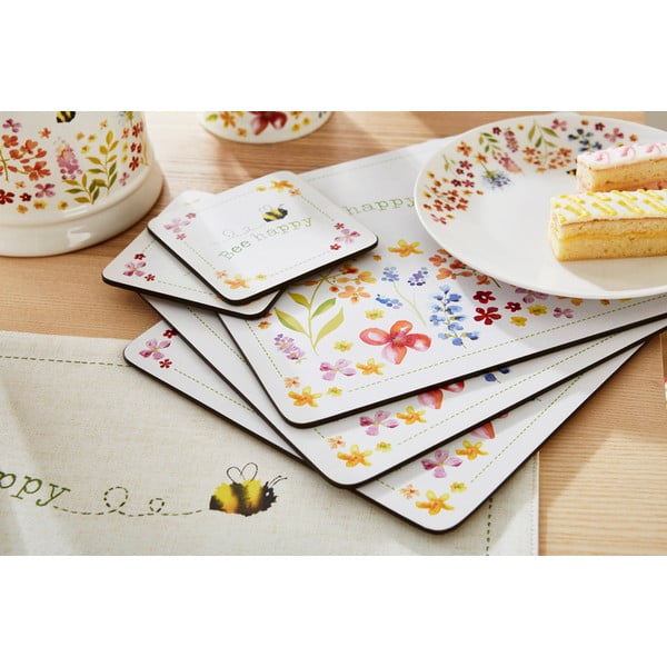 4 kamštinių padėkliukų rinkinys Cooksmart ® Flowers-image-1