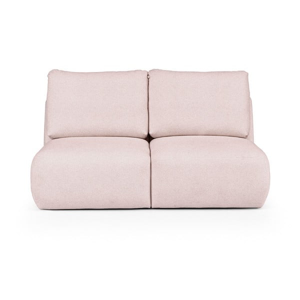 Šviesiai rožinės spalvos iš boucle sofa 164 cm Mirel – Rodier